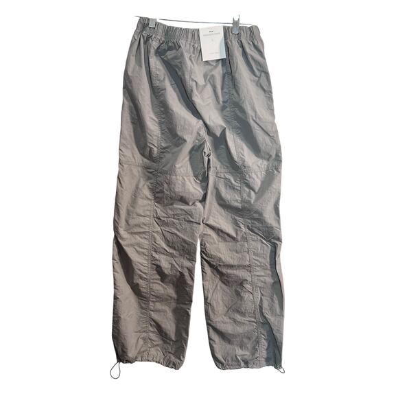 Love Tree Parachute Pants Gray Size Large Elastic Waistband Ripcord NWT - Picture 2 of 10